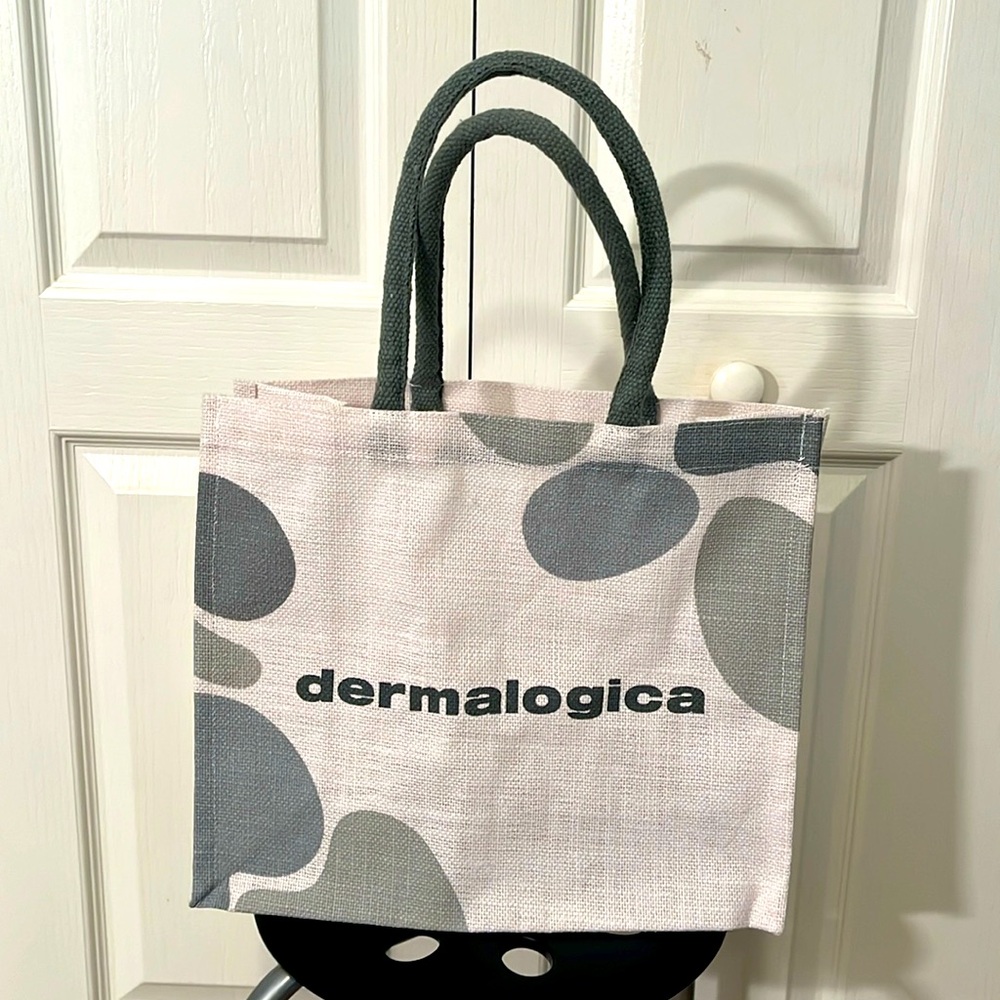 NEW Dermatologica woven tote, 14” x 12” x 6”